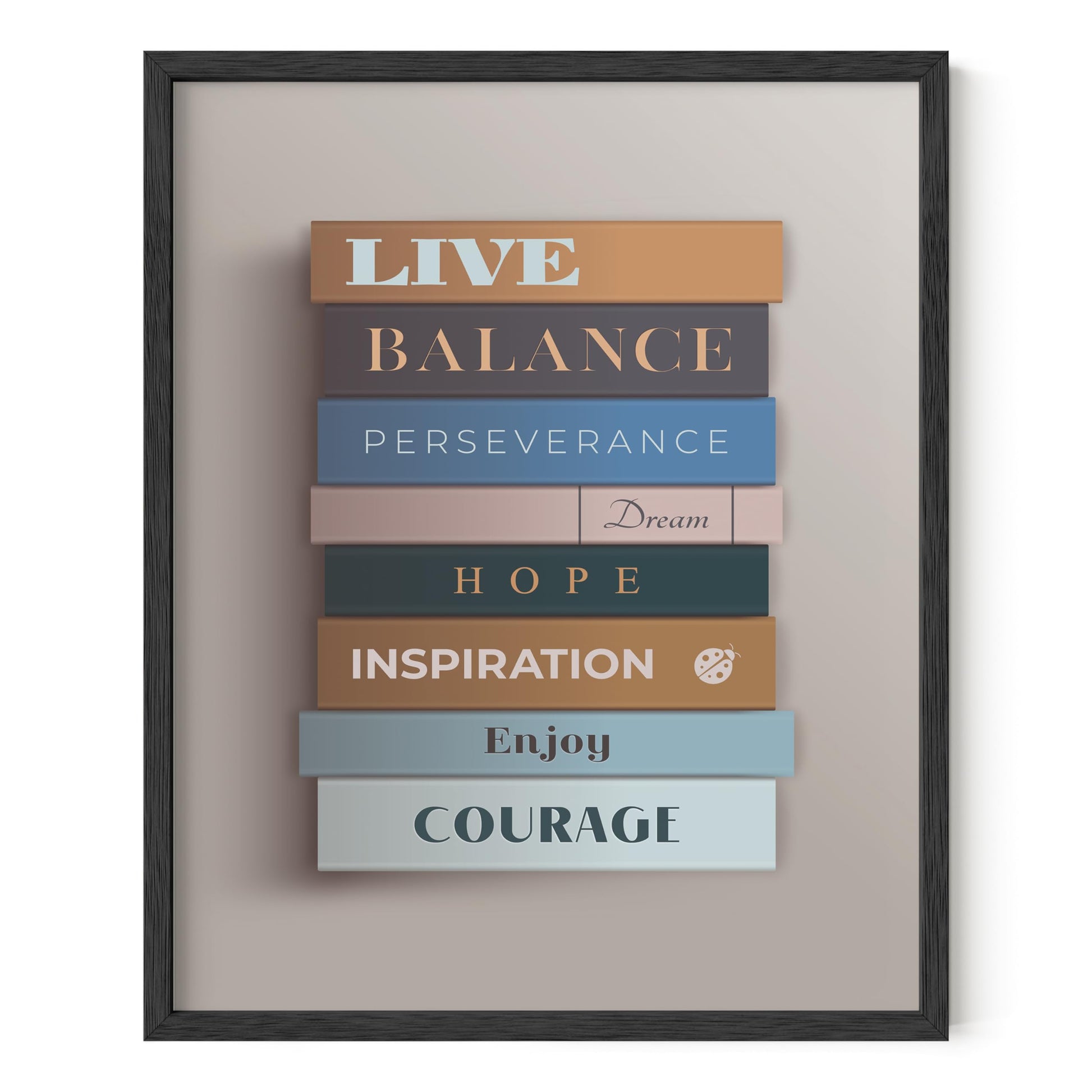 Haus and Hues Inspirational Quotes Wall Art - Inspirational Poster, Motivational Poster, Motivational Wall Art for Office, Growth Mindset Posters Book Wall Art, Mental Health Posters (12x16, Unframed)